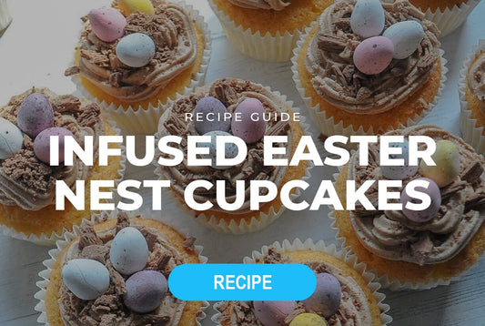 Infused Easter Nest Cupcakes