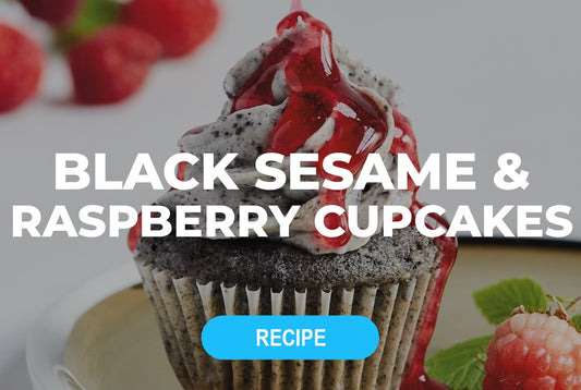 black sesame raspberry cupcakes recipe blog