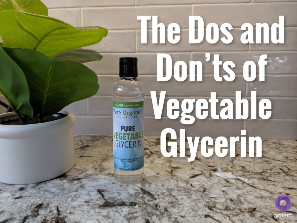 dos and dont's of making tinctures with vegetable glycerin