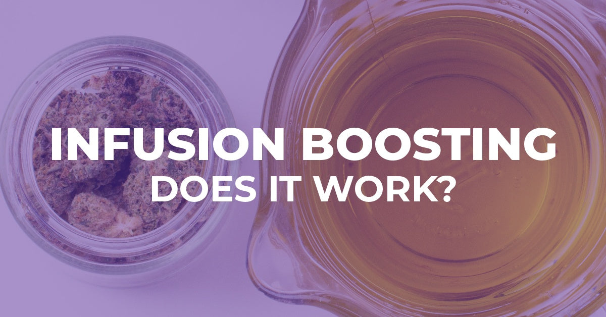 Pre-infused oil can be infused again with additional decarbed plant material, thanks to infusion boosting.