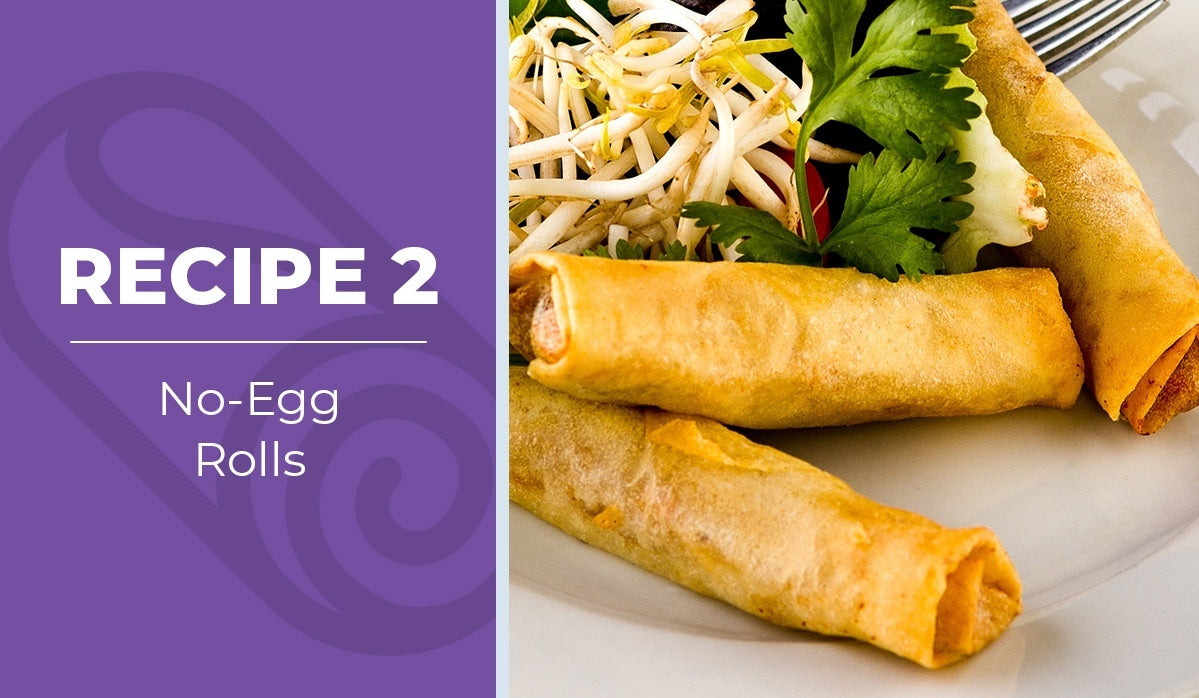 Enjoy this cannabis-infused vegan no-egg roll recipe!
