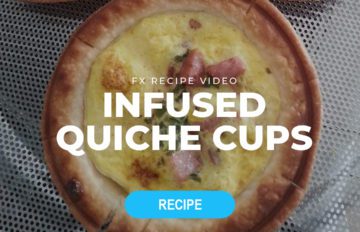 diy cannabis infused quiche cups