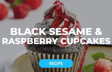 black sesame raspberry cupcakes recipe blog